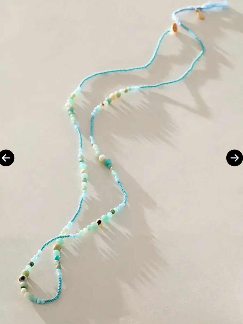 The Free People Hettie Semiprecious Strand Necklace is a beaded piece